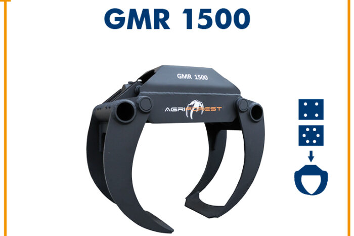 PINZA FORESTALE PER ESCAVATORE DA 50QL: AGRIFOREST GMR 1500HD